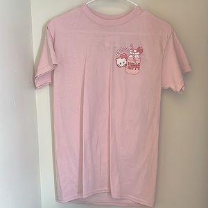 Sanrio Women's Pink and White Shirt